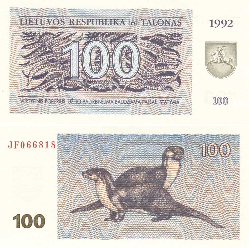 Lietuviški talonai | 100 | 1992