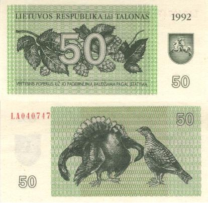 Lietuviški talonai | 50 | 1992