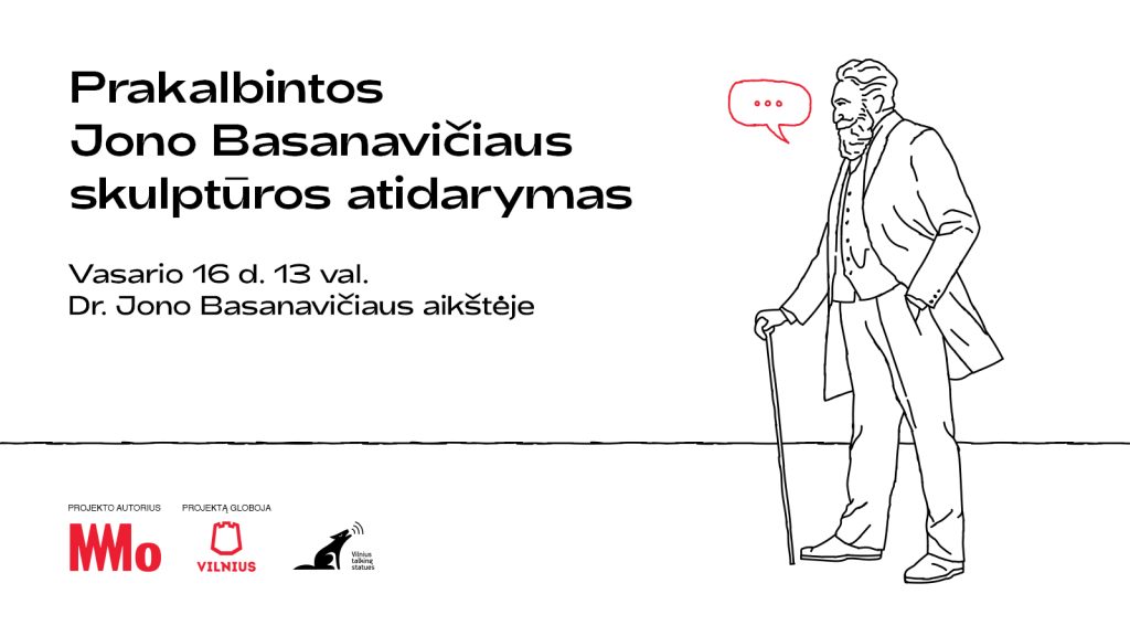 Vilniaus Kalbančios skulptūros | Jono Basanavičiaus paminklas | MO muziejus